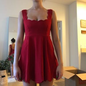Nasty Gal Red Mini Dress